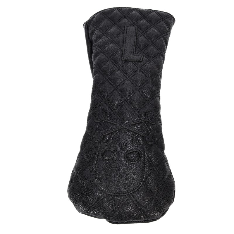 PU Leather Golf Wood Head Covers Waterproof Golf Skull Pattern