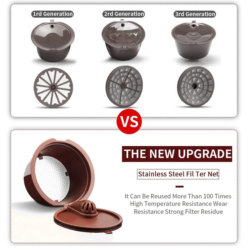 i Cafilas Cute Refillable Capsules Refillable Stainless Steel Filter Capsules