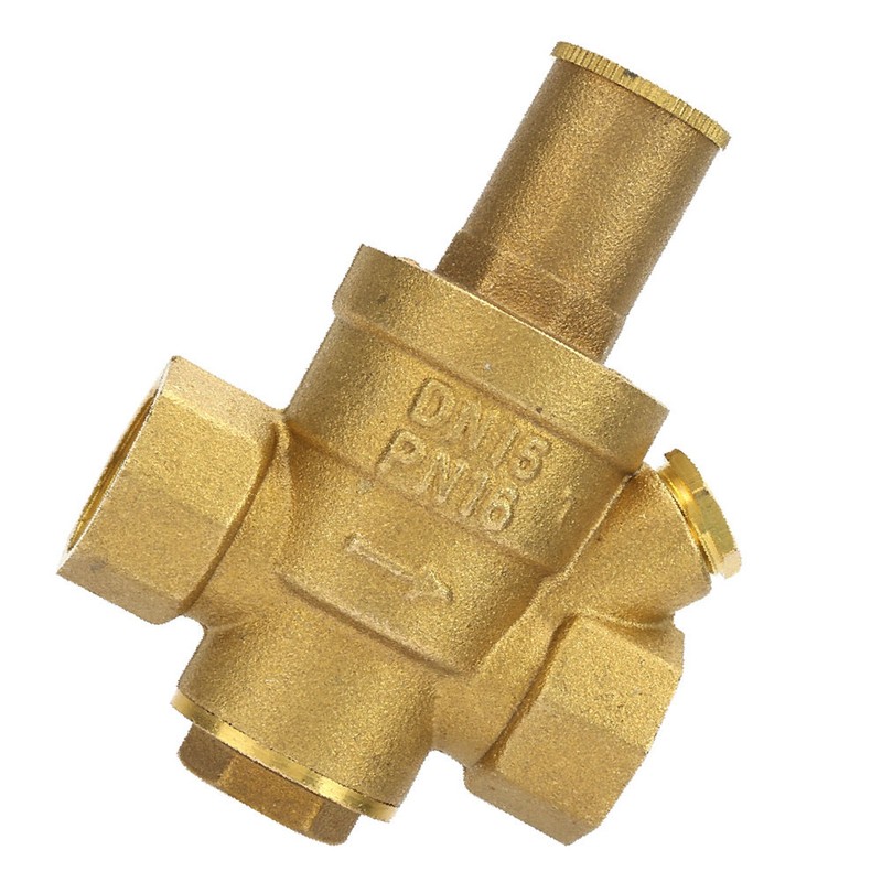 1pc Brass Adjustable Water Pressure Reducing Regulator Valve Thread DN15