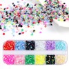 1200pcs 4mm Rhinestones Bling Jelly Diomands in Bulk, Nail Art