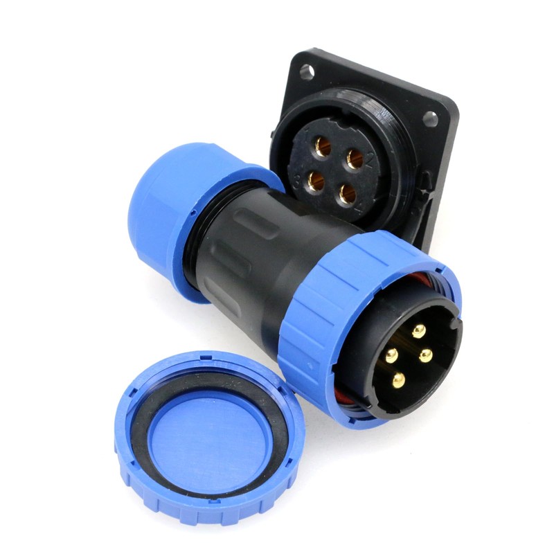 ZBLZGP TY28 Solderless Plug Socket IP68 Waterproof Connector 2-9 Pin