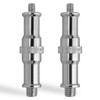 2 Pcs Light Stand Adapter, Spigot Stud 1/4" to 3/8"