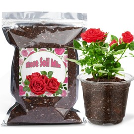 Doter Organic Rose Soil Mix, Indoor Plants Potting Mix for All Potted Rose, Grow Healthy houseplants Indoors