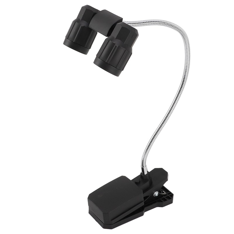 Clip On Light LED Double Headed 360 Degree Adjustable Rotatable