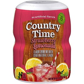 Country Time Strawberry Lemonade Drink Mix, 18 Ounce (Pack of 6)