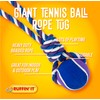 RUFFIN' IT Tennis Ball Rope Tug - Two-in-One Dog Toy