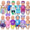 12 Sets 14-16-Inch Baby Doll Clothes Outfits, Dress, Headbands, Accessories