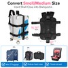Backpack Carrying Straps System for Carry-on Hard Shell Case Suitcase
