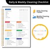 ADHD Cleaning Planner, Cleaning Schedule and Checklist, Undated Daily and