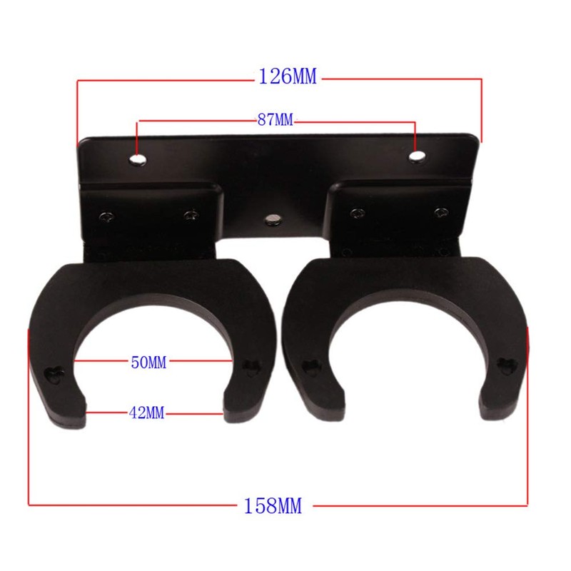 Fiacvrs Microphone Holder, Wireless Microphone Holder for Mic Stand Wall
