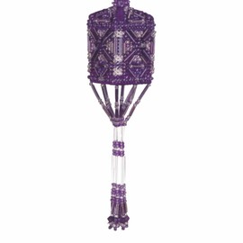 Orchid Beaded Tassel Mill Hill Cross Stitch Charmed Ornament Kit