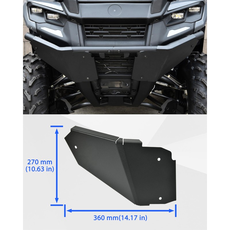 SAUTVS Front Bumper Protection Plates for Can-Am Outlander 500 700