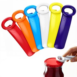 6 Pack Jar Key Opener for Weak Hands and Seniors Plastic Bottle Opener for Parties and Kitchen Effortless Jar Lid Vacuum Seal Popper Tool for Arthritis and Carpal Tunnel Relief