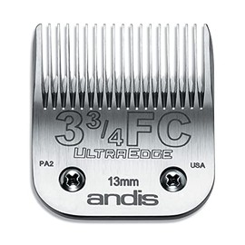 Andis Carbon-Infused Steel UltraEdge Dog Clipper Blade, Size-3-3/4 FC, 1/2-Inch Cut Length (64135)