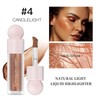 MEICOLY Liquid Highlighter,Long Lasting Liquid Luminizer Shimmer Stick,Waterproof Smooth Highlight