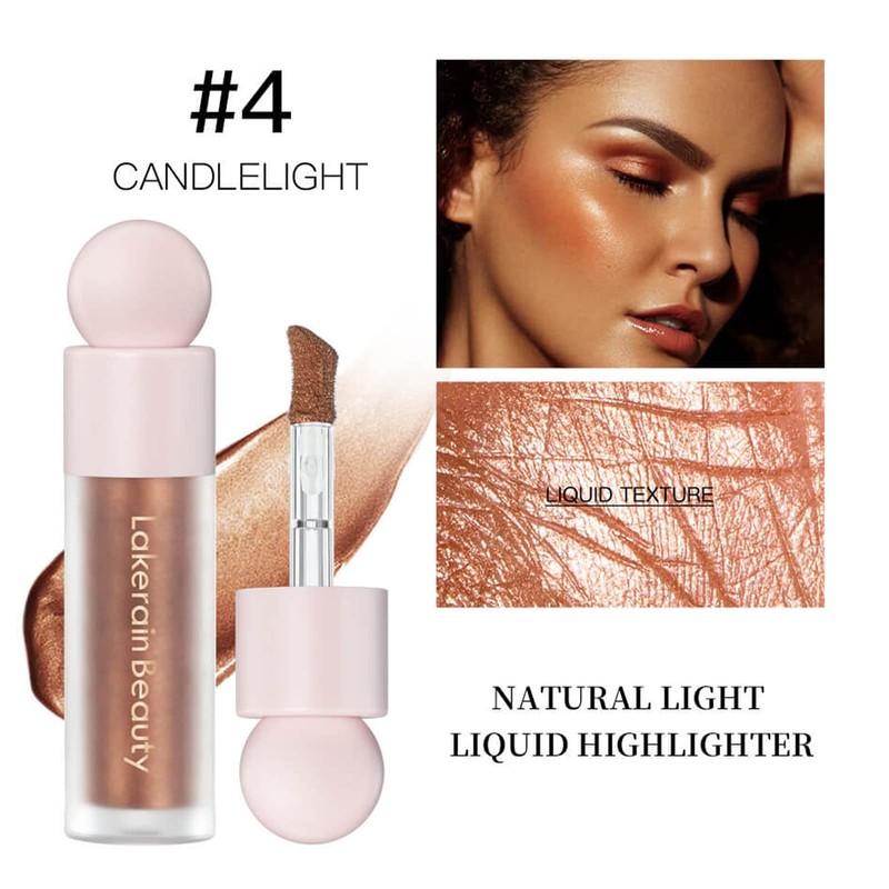 MEICOLY Liquid Highlighter,Long Lasting Liquid Luminizer Shimmer Stick,Waterproof Smooth Highlight