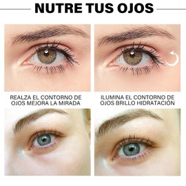 2PCS Mascara para los Ojos 60 Pcs, Parches Ojeras 24k Oro, Acido Hialuronico Ojos para Las Bolsas de Los Ojos Antiarrugas y Los Parches Hidratantes Antiedad.