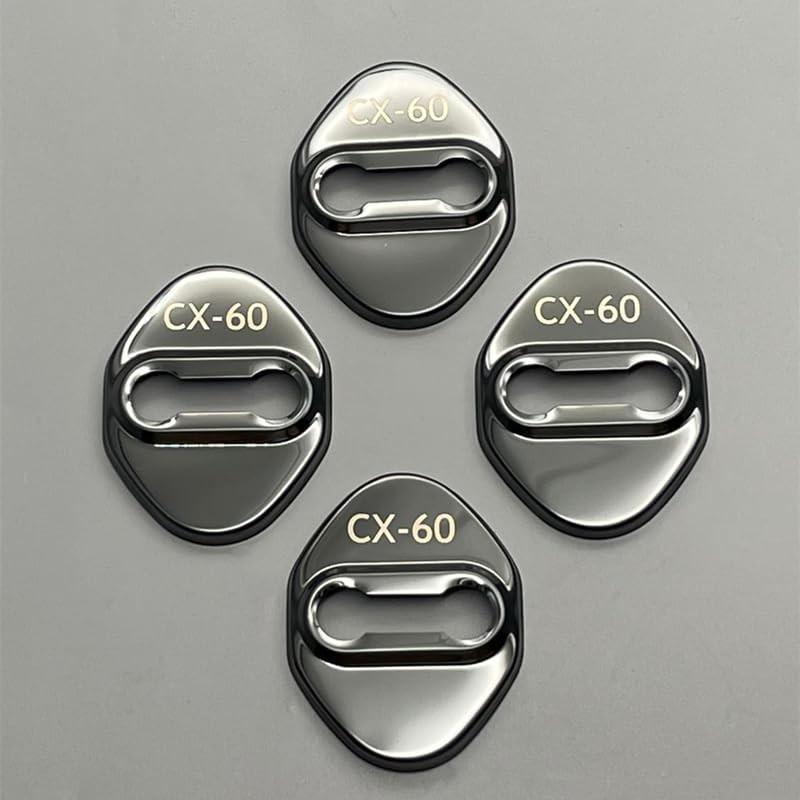 MEKOMEKO CX60-MSGB4 Mazda CX-60 Dedicated Striker Cover, Door Lock Cover,