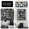 Photo Collage Kit Gloomy for Wall, 100 Pictures Black and