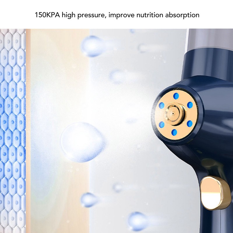 Facial Oxygen Spray Injector Red Blue Light High Pressure Fine