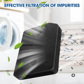 mizikuu 2 pieces dryer filter for Miele T1 9164761 heat pump dryer, fine coarse 207 x 157 x 30 mm sponge filter mat lint filter foam filter for Miele part number 9164761