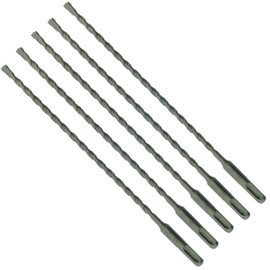 5 x SabreCut SDSB6_5 6mm x 210mm PGM Approved SDS Plus Drill Bits For Stone Concrete Brick