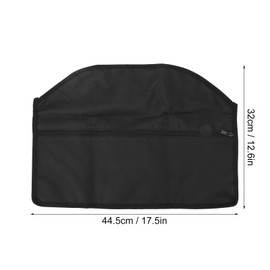 Percha de Seguridad Ignífuga, Tela Oxford Negra, Bolsillo Oculto, Percha Segura para Ocultar Objetos de Valor para el Hogar o de Viaje