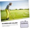 WHAMVOX Plastic Golf Scoreboard Double-Sided Erase-able Whiteboard Compact for On-The-