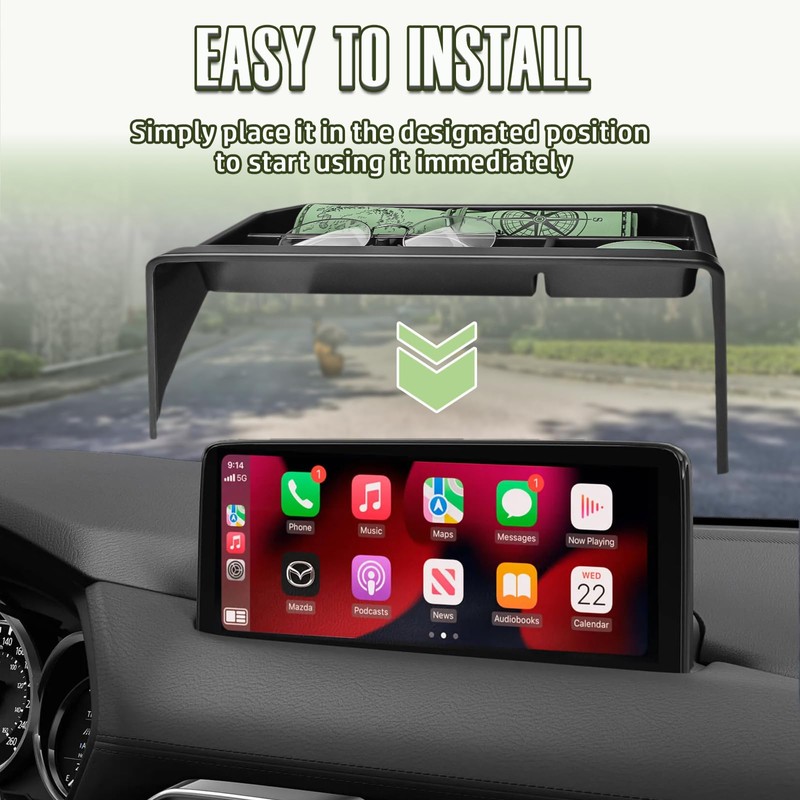 HGWEI Dash Storage Box Compatible with Mazda CX-5 2025 2024