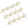 12pcs Candle Plate Iron Material 7x6.5cm/2.8x2.6in Gold Stable Reliable Decorative