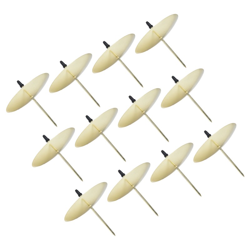 12pcs Candle Plate Iron Material 7x6.5cm/2.8x2.6in Gold Stable Reliable Decorative