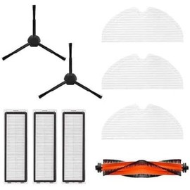 Dreame D9 Pro/D9 Max/L10 Pro Zubehörset: Holen Sie das Beste aus Ihrer Reinigung heraus mit 1x Hauptbürste, 2x Seitenbürsten, 3x Filtern und 3x Mopptüchern - Original und Kompatibel