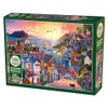 Cobble Hill 1000 Piece Puzzle - Coastal Town at Sunset-
