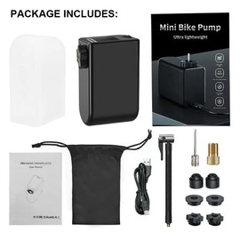 Mini Air Pump Powerful Bike Pump Enough to Inflate Three 700x32c Tires to 100PSI