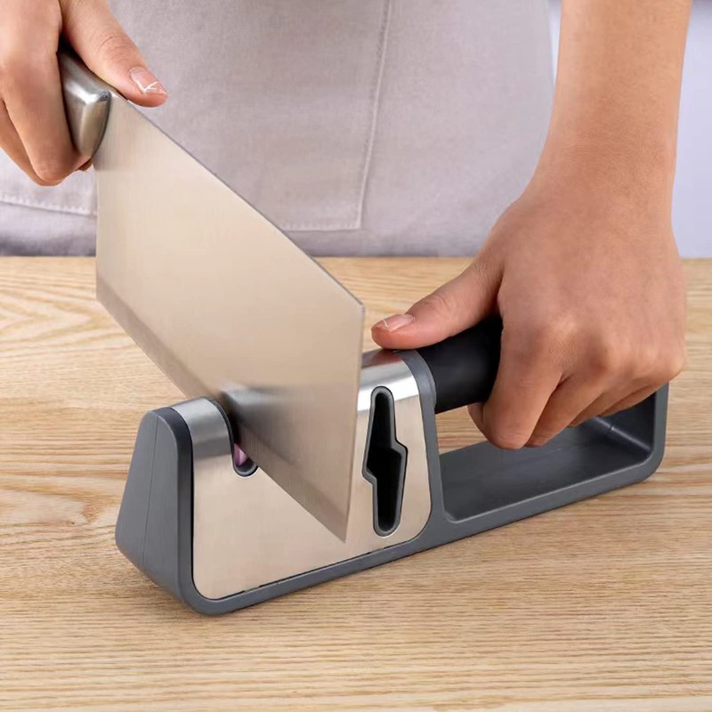 AINMEGE Knife Sharpeners, 2 Stage Best Knife Sharpener, 3-in-1 Quality
