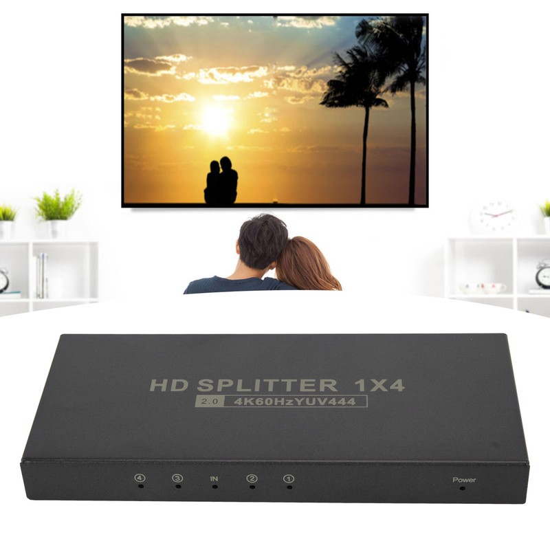 HD Multimedia Interface 2.0 Splitter 4K 60Hz 1 in 4