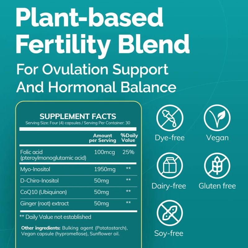 Conceive Plus Ovulación Y Fertilidad Pcos 180 Cápsulas
