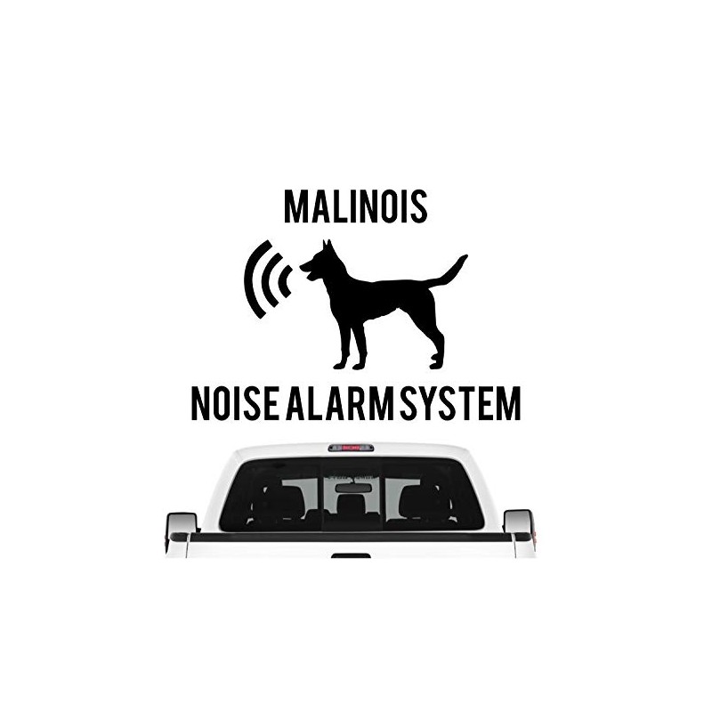 siviwonder Malinois Noise Alarmsystem Car Sticker Dog Film Belgian Mali