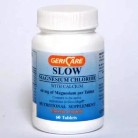Geri-Care Gericare Slow Magnesium Chloride Calcium Nutritional Supplement Tablets 60 ct