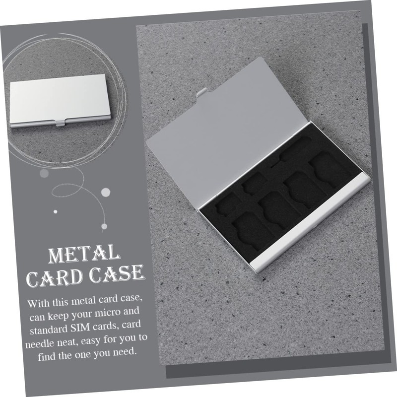 BIUDECO Sim Card Holder Case Shockproof Drop Resistant Sim Cards