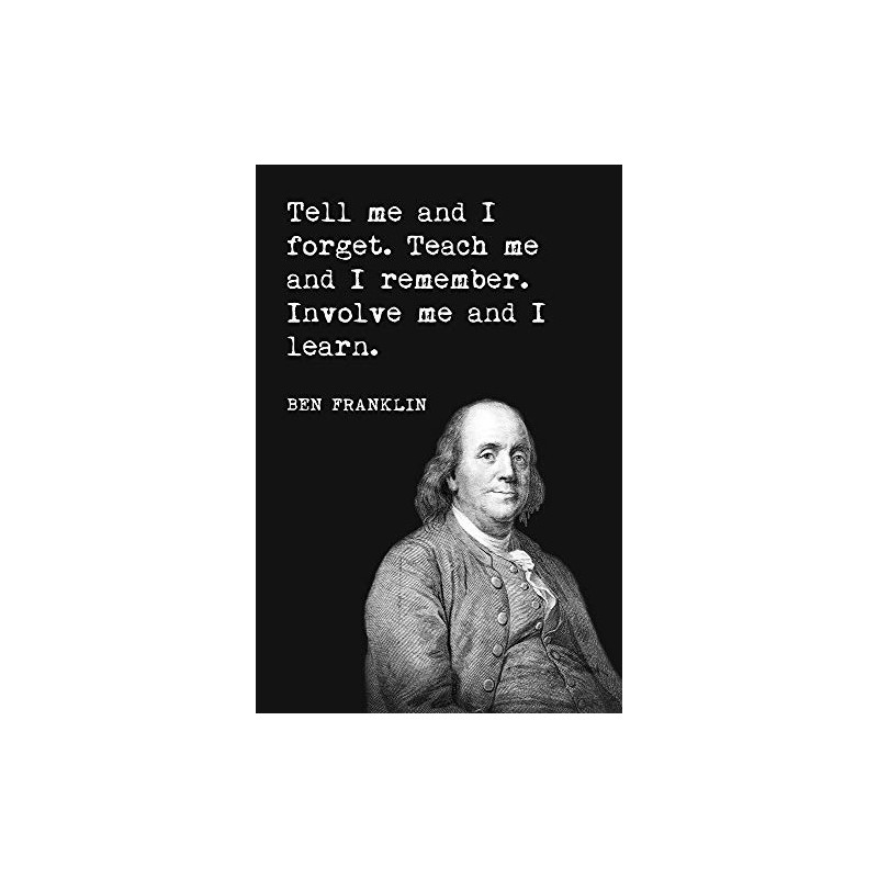 Keep Calm Collection Ben Franklin - Tell Me And I