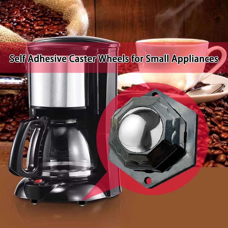 Self Adhesive Caster Wheels for Small Furniture, 360°Rotation Mini Caster