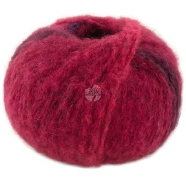 LANA GROSSA Gigante Voluminous Alpaca Yarn with Effect Structure and Stripes in Colour Gradient, Hand Knitting Yarn Made of 70% Alpaca (Fine) and 30% Polyamide, 100 g Wool for Knitting and Crocheting,