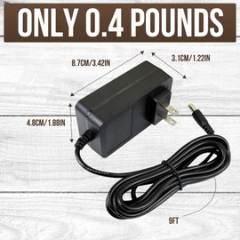 MSZLZTD 23-81-0701 2 Class Power Adapter Compatible with Milwaukee 0886-20 M18 Cordless Jobsite Fan, with 9.8Ft Extra Long DC Adapter Supply fefreidy for M18 Fan 18V Power Cord Replacement Parts