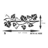 Vine Stencil, 6.5 x 3 inch - Classic Leaf Border