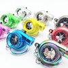 Mini Turbo Turbocharger Keychain Spinning Turbine Key Chain Ring Keyring