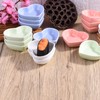 Pink Love Heart Shaped Ceramic Sauce Dish Set of 6,