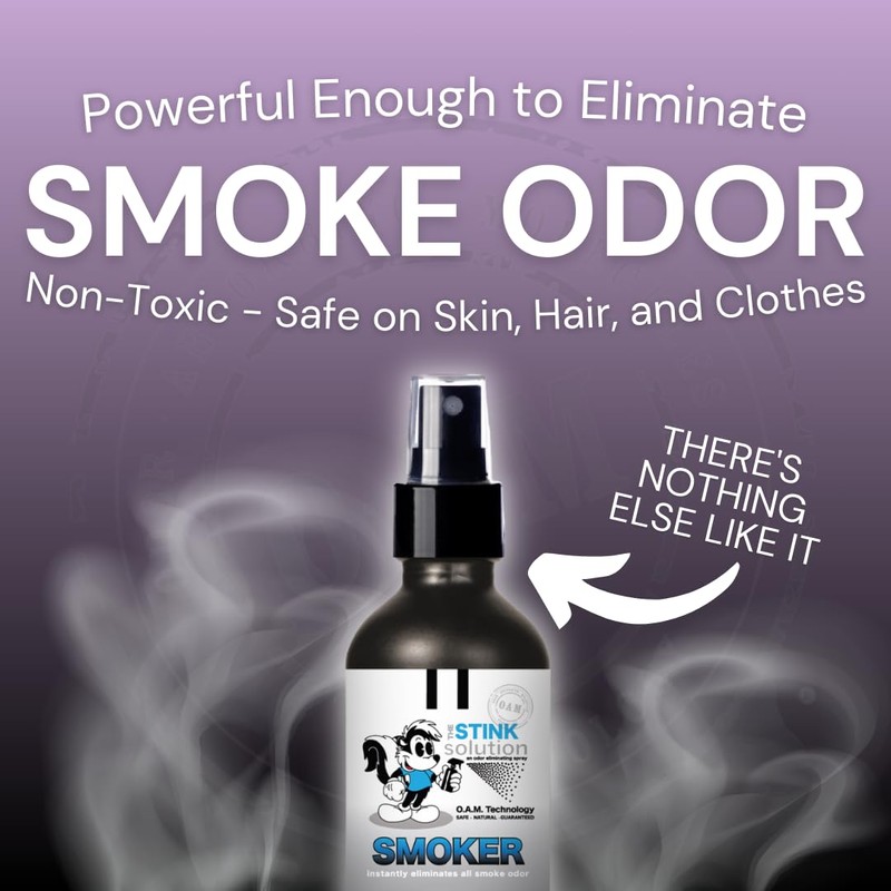 The Stink Solution Smoke Odor Eliminator Spray for Home, Car,