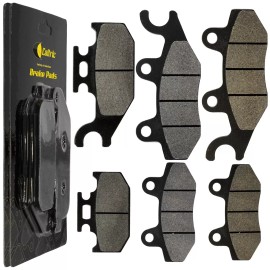 Caltric Front Rear Brake Pads for Yamaha Raptor 700 700R YFM700R 2006-2012