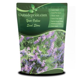 Outsidepride Hairy Vetch Cover Crop Seeds - 5 Lbs Cold Tolerant, Winter Hardy - Ideal for Soil Improvement, Green Pasture, Hay & Livestock Forage - Pollinator Friendly Garden Seeds, Ground Cover